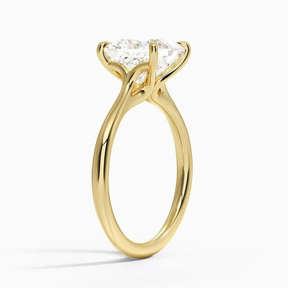 2 CT Princess Cut Lab Grown Diamond Engagement Ring - view 5
