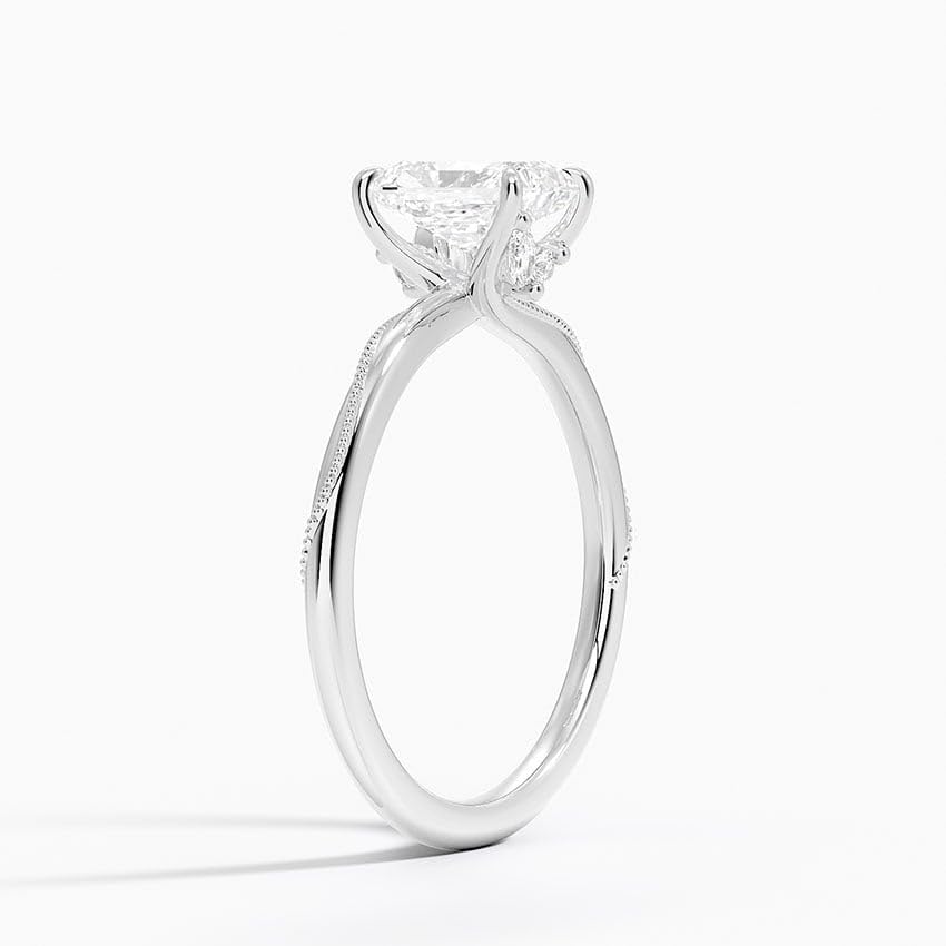 Solitaire 1 CT Radiant Cut Lab Grown Diamond Engagement Ring - view 2
