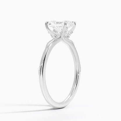Solitaire 1 CT Radiant Cut Lab Grown Diamond Engagement Ring - view 2