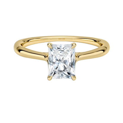 Solitaire 1 CT Radiant Cut Lab Grown Diamond Ring - view 1