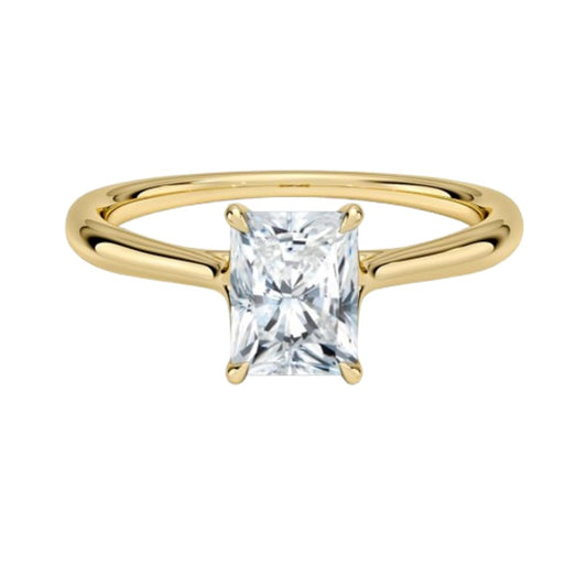 Solitaire 1 CT Radiant Cut Lab Grown Diamond Ring - view 1