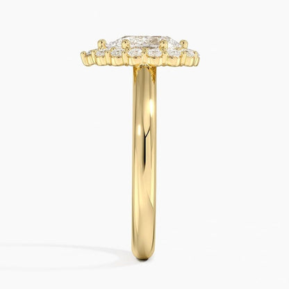 1 CT Pear Cut Lab Grown Diamond Engagement Ring - view 3