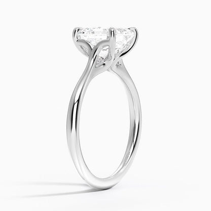 2 CT Asscher Cut Lab Grown Diamond Engagement Ring - view 2