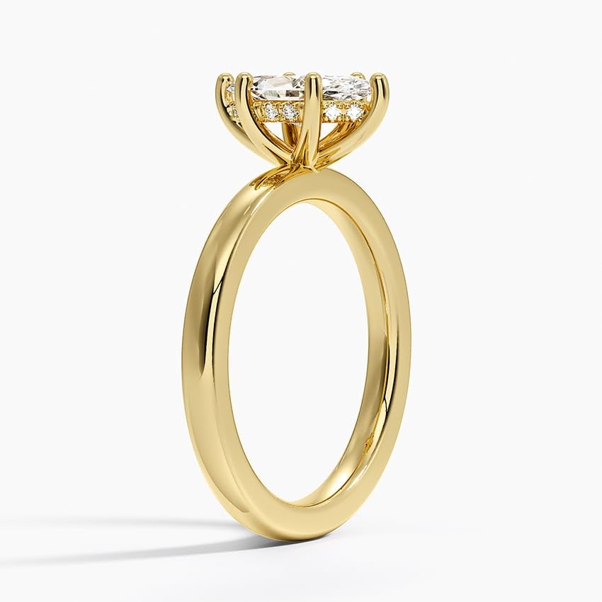 Solitaire 1 CT Marquise Cut Lab Grown Diamond Engagement Ring - view 5