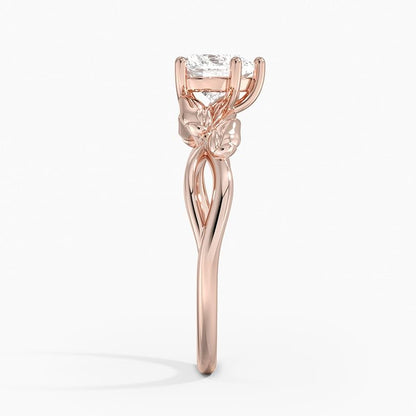Split Shank 1 CT Heart Cut Lab Grown Diamond Engagement Ring - view 3