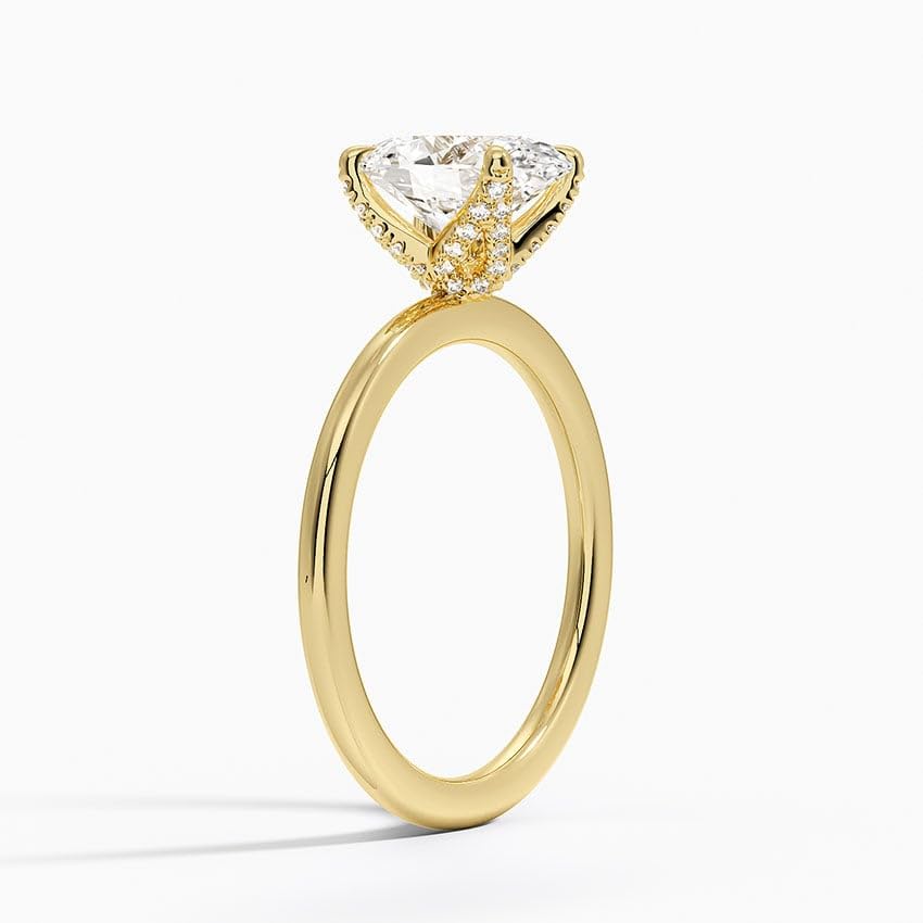 2 CT Oval Cut Lab Grown Diamond Engagement Ring - view 5