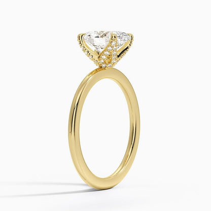 2 CT Oval Cut Lab Grown Diamond Engagement Ring - view 5