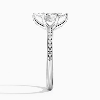 Solitaire 1 CT Marquise Cut Lab Grown Diamond Ring - view 3