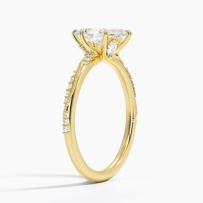 Solitaire 1 CT Marquise Cut Lab Grown Diamond Engagement Ring - view 5