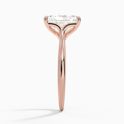 Solitaire 1 CT Radiant Cut Lab Grown Diamond Ring - view 7