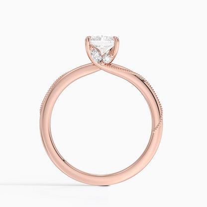 Solitaire 1 CT Radiant Cut Lab Grown Diamond Engagement Ring - view 7