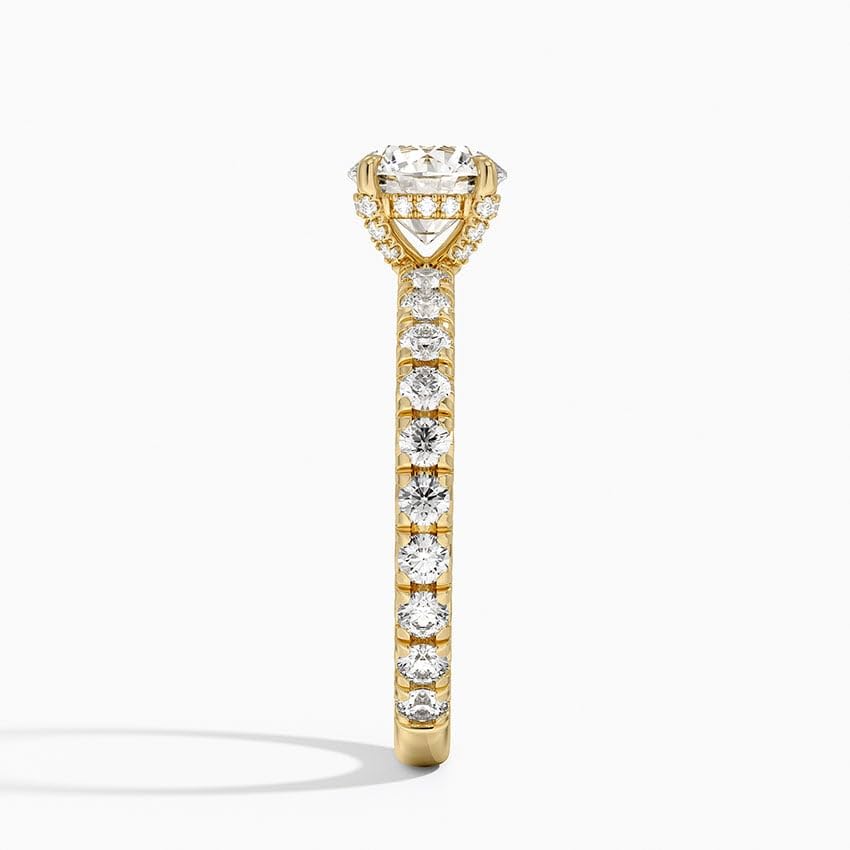 Solitaire 1 CT Round Cut Lab Grown Diamond Engagement Ring - view 3