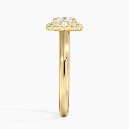 1 CT Cushion Cut Lab Grown Diamond Engagement Ring - view 4