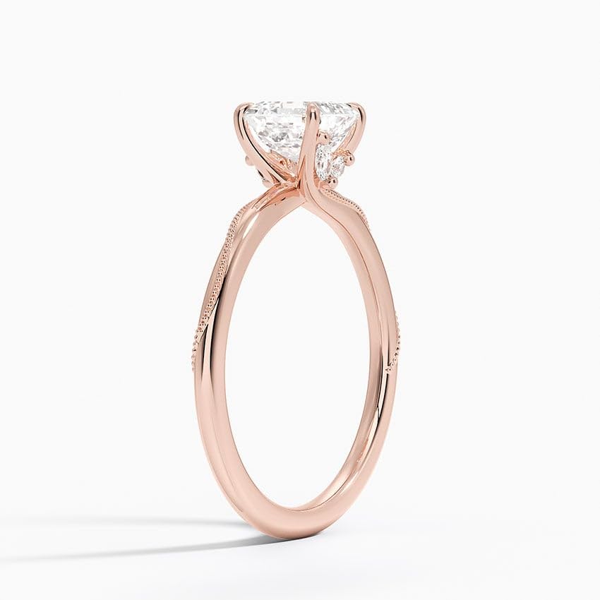 1 CT Asscher Cut Lab Grown Diamond Engagement Ring - view 5