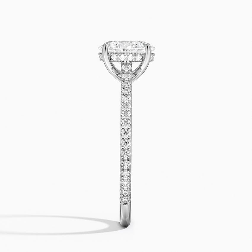 Solitaire 1 CT Oval Cut Lab Grown Diamond Engagement Ring - view 3