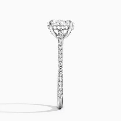Solitaire 1 CT Oval Cut Lab Grown Diamond Engagement Ring - view 3