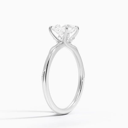 1 CT Princess Cut Lab Grown Diamond Engagement Ring - view 3