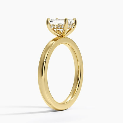 Solitaire 1 CT Emerald Cut Lab Grown Diamond Engagement Ring - view 7