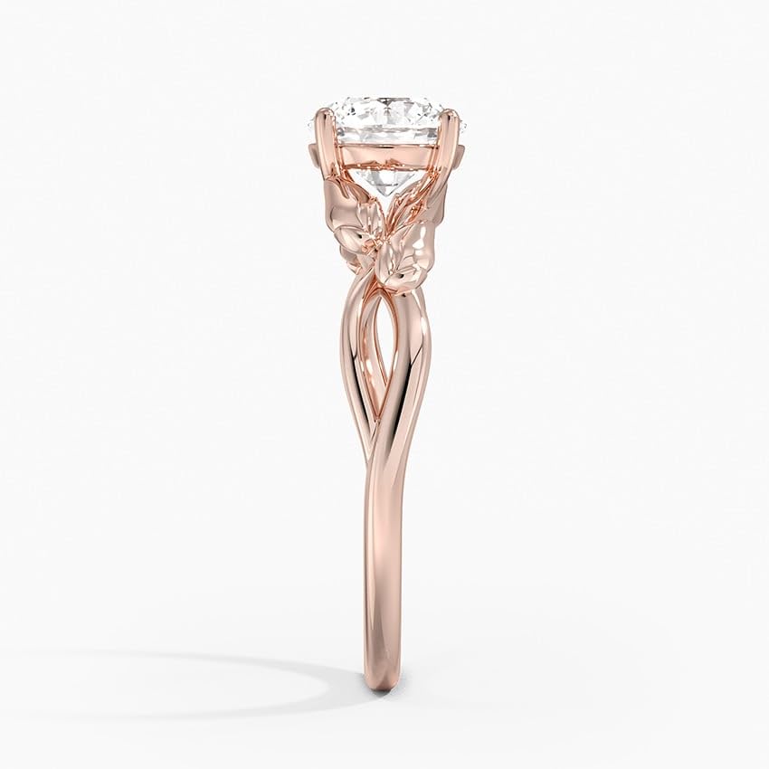 Split Shank 1 CT Round Cut Lab Grown Diamond Engagement Ring - view 3