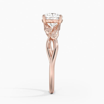 Split Shank 1 CT Round Cut Lab Grown Diamond Engagement Ring - view 3