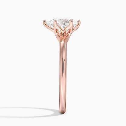 1 CT Pear Cut Lab Grown Diamond Engagement Ring - view 2