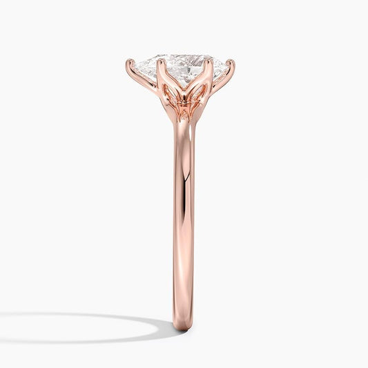 1 CT Pear Cut Lab Grown Diamond Engagement Ring - view 2