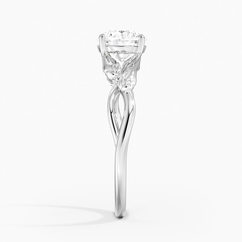 Split Shank 1 CT Round Cut Lab Grown Diamond Engagement Ring - view 7