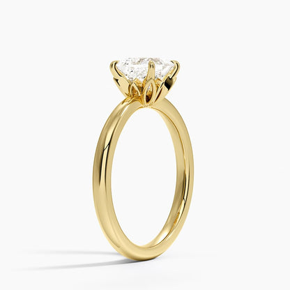 1 CT Princess Cut Lab Grown Diamond Engagement Ring - view 7