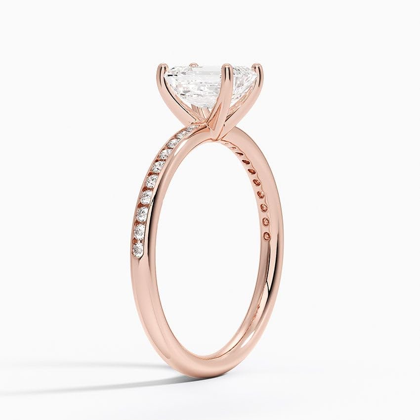 1 CT Emerald Cut Lab Grown Diamond Engagement Ring - view 5