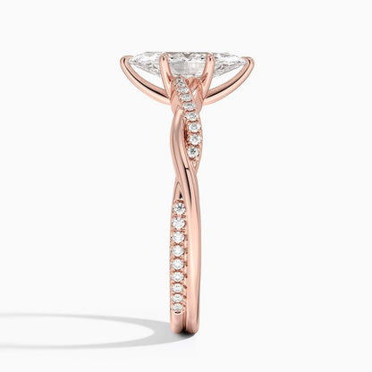 Twisted Vine 1 CT Marquise Cut Lab Grown Diamond Ring - view 7