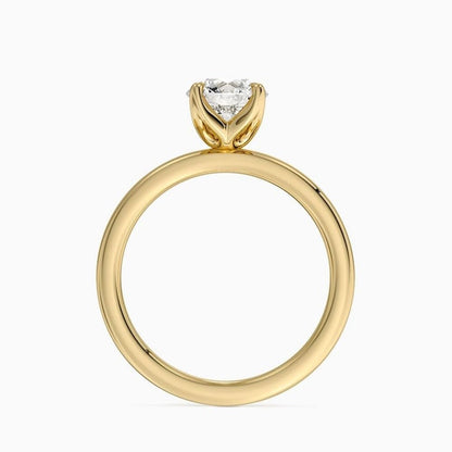Solitaire 1 CT Round Cut Lab Grown Diamond Ring - view 7