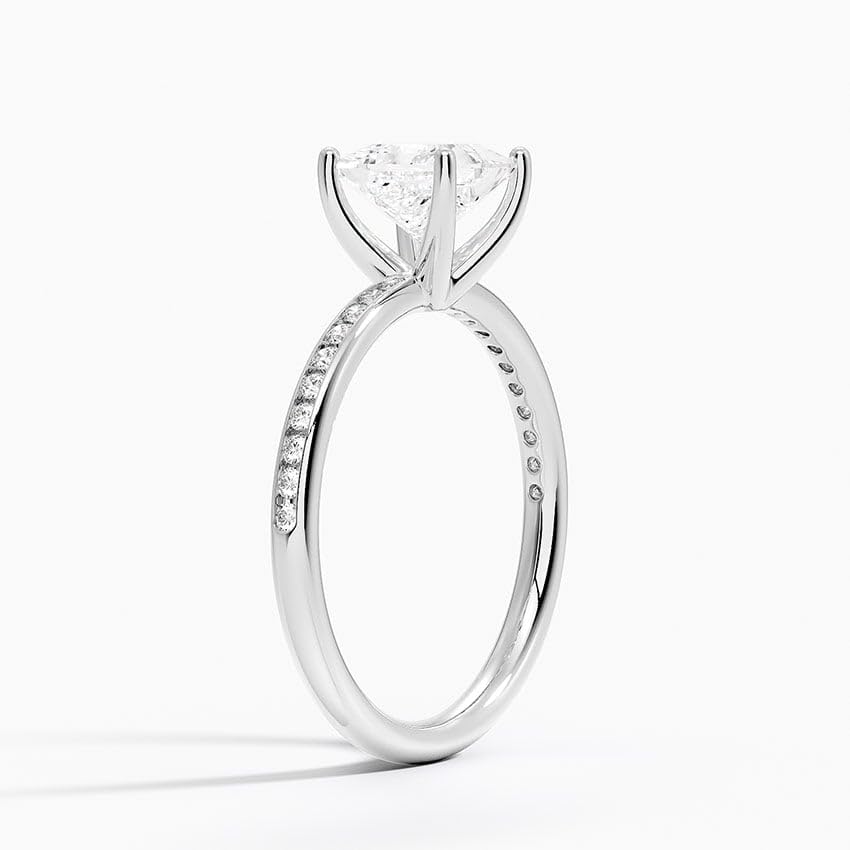 1 CT Princess Cut Lab Grown Diamond Engagement Ring - view 2