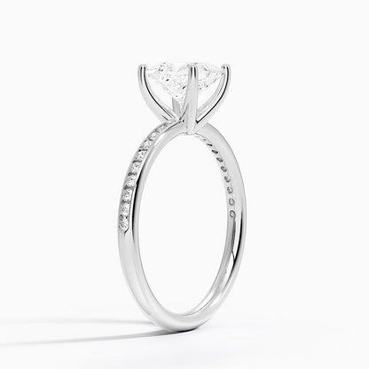 1 CT Princess Cut Lab Grown Diamond Engagement Ring - view 2