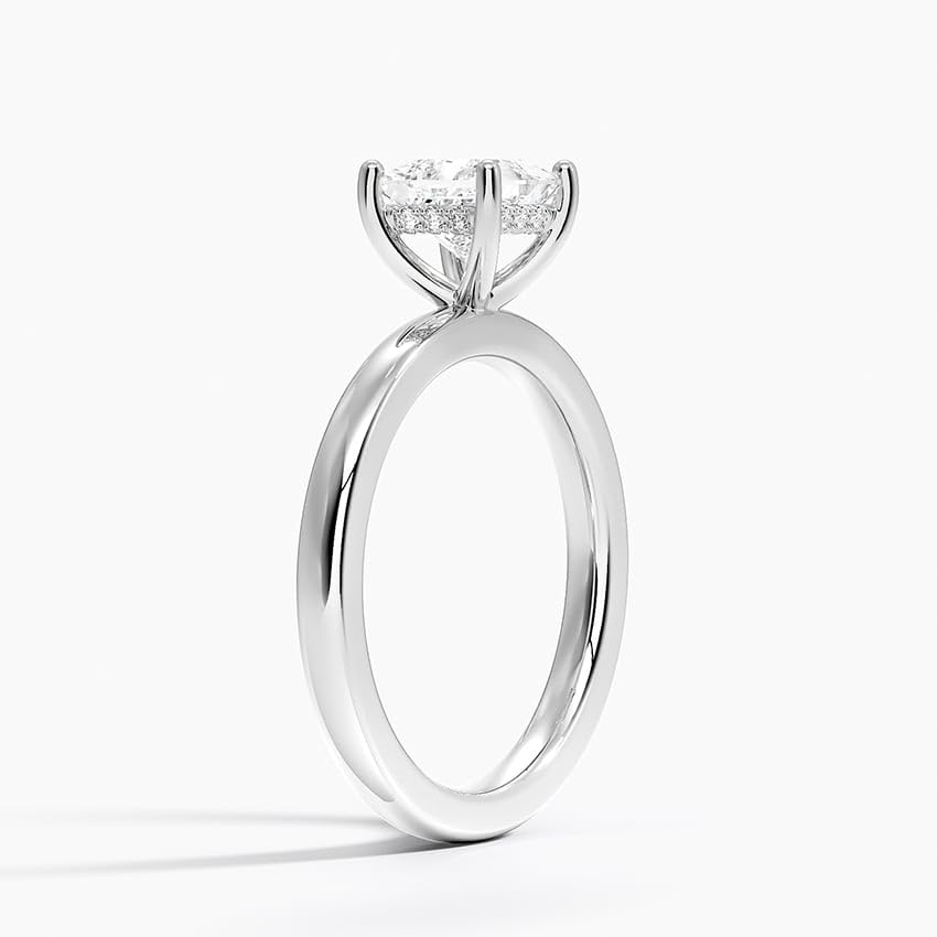 Solitaire 1 CT Princess Cut Lab Grown Diamond Engagement Ring - view 2