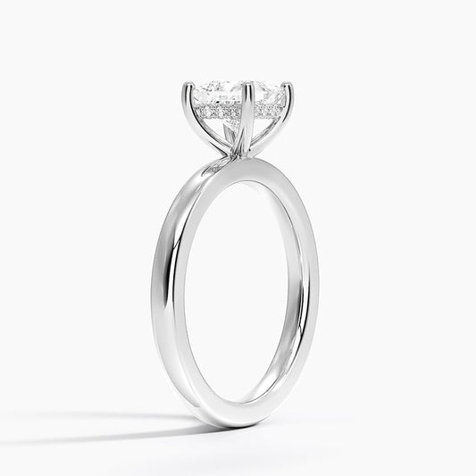 Solitaire 1 CT Princess Cut Lab Grown Diamond Engagement Ring - view 2