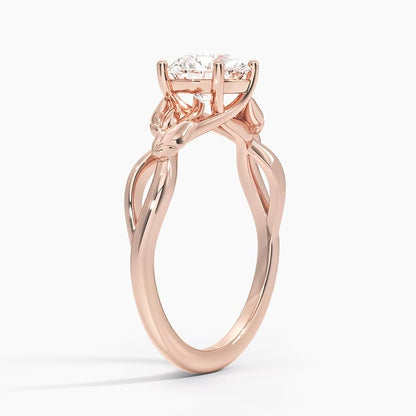 Split Shank 1 CT Round Cut Lab Grown Diamond Engagement Ring - view 2