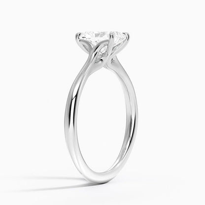 Solitaire 1 CT Radiant Cut Lab Grown Diamond Ring - view 5