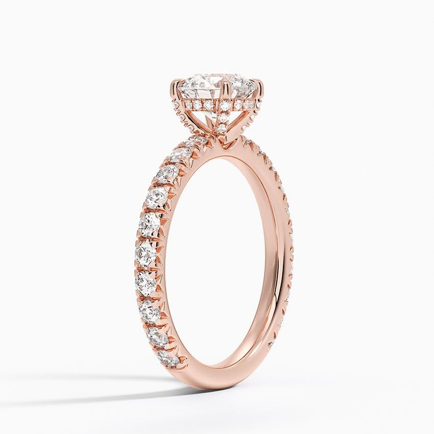 Solitaire 1 CT Round Cut Lab Grown Diamond Engagement Ring - view 5