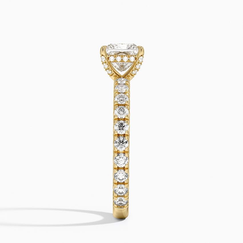 Solitaire 1 CT Princess Cut Lab Grown Diamond Engagement Ring - view 3