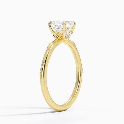 1 CT Asscher Cut Lab Grown Diamond Engagement Ring - view 7