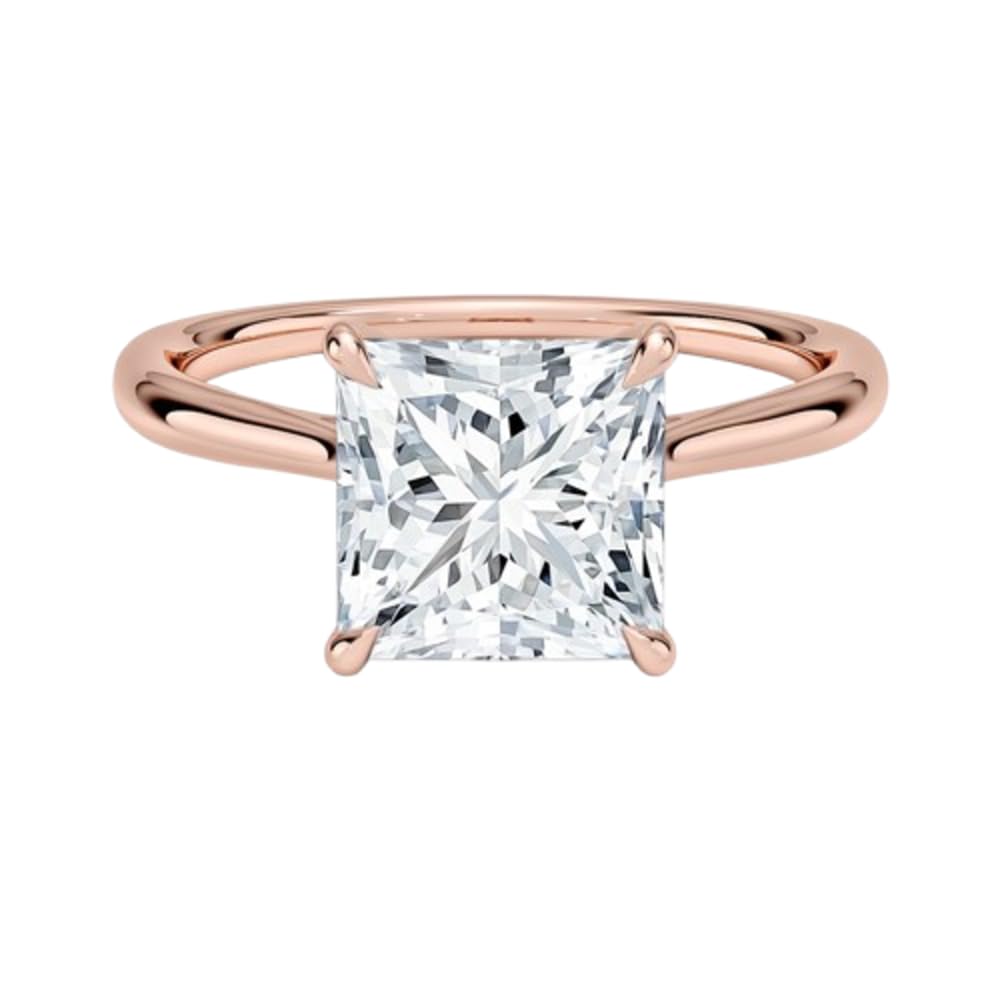 2 CT Princess Cut Lab Grown Diamond Engagement Ring - view 1