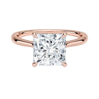 2 CT Princess Cut Lab Grown Diamond Engagement Ring - view 1