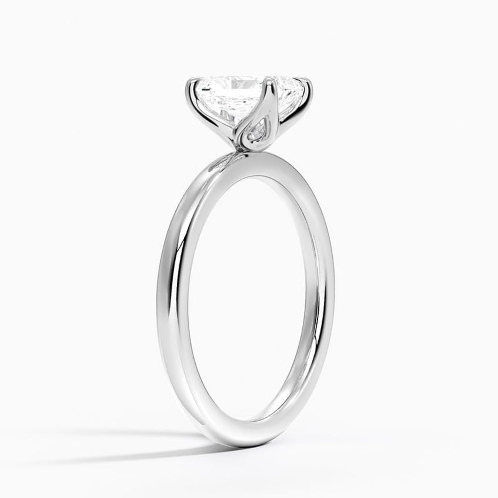 Solitaire 1 CT Radiant Cut Lab Grown Diamond Ring - view 2