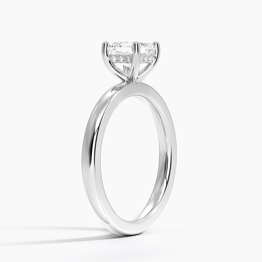 Hidden Halo 1 CT Asscher Cut Lab Grown Diamond Engagement Ring - view 2