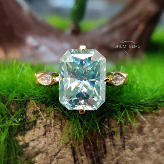 Radiant Cut | Moissanite Engagement Ring | Vintage Ring