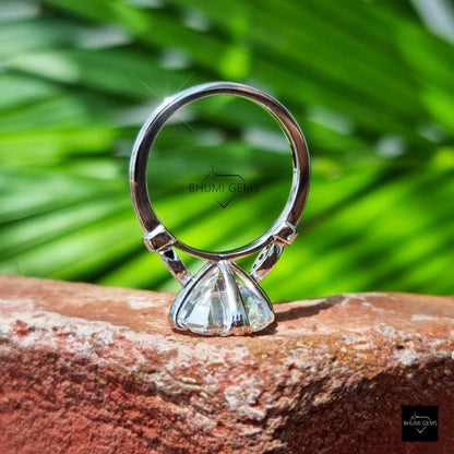 5 CT Asscher Moissanite Engagement Ring - view 5