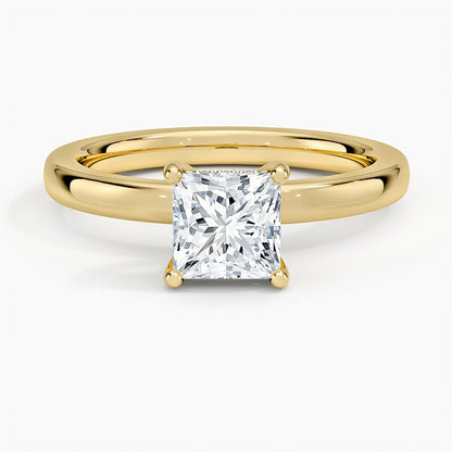 Solitaire 1 CT Princess Cut Lab Grown Diamond Engagement Ring - view 6