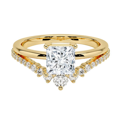 1 CT Princess Cut Lab Grown Diamond