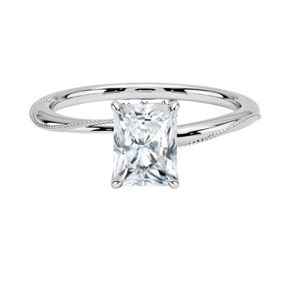 Solitaire 1 CT Radiant Cut Lab Grown Diamond Engagement Ring - view 1