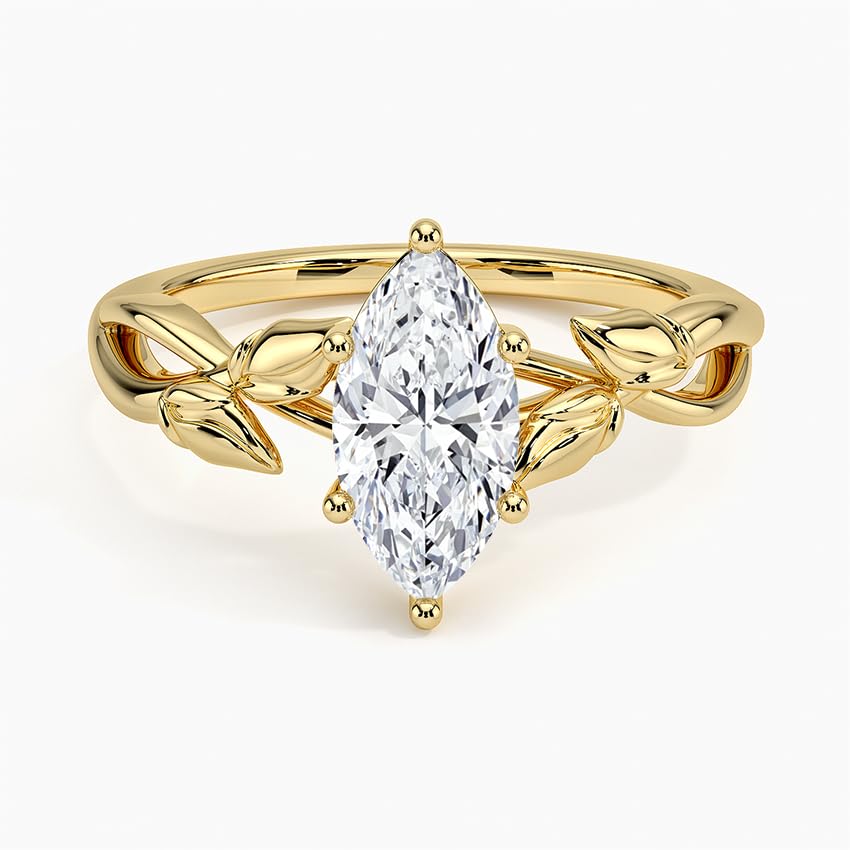 Split Shank 1 CT Marquise Cut Lab Grown Diamond Engagement Ring - view 6